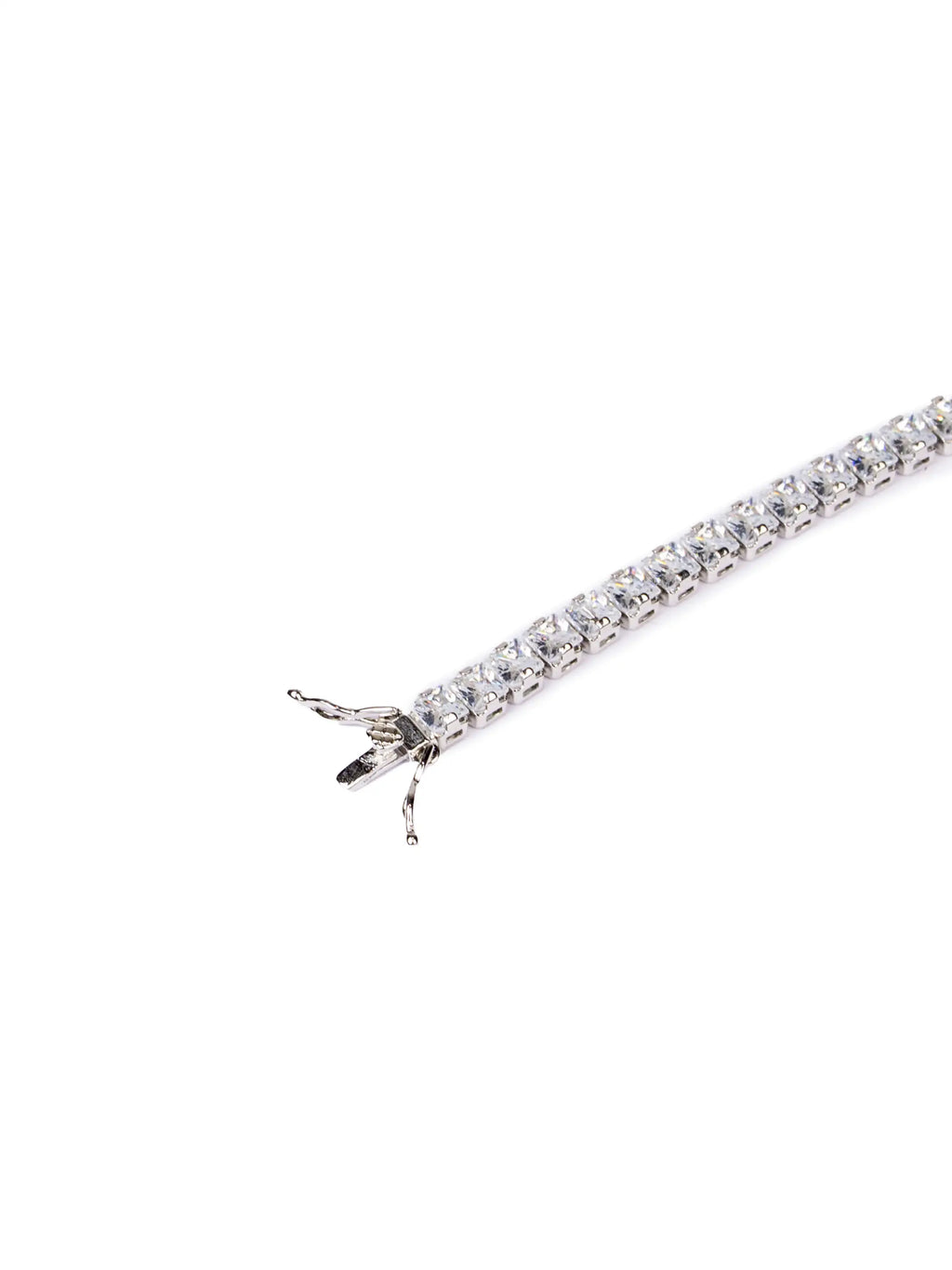 Diamond bracelet on a white background