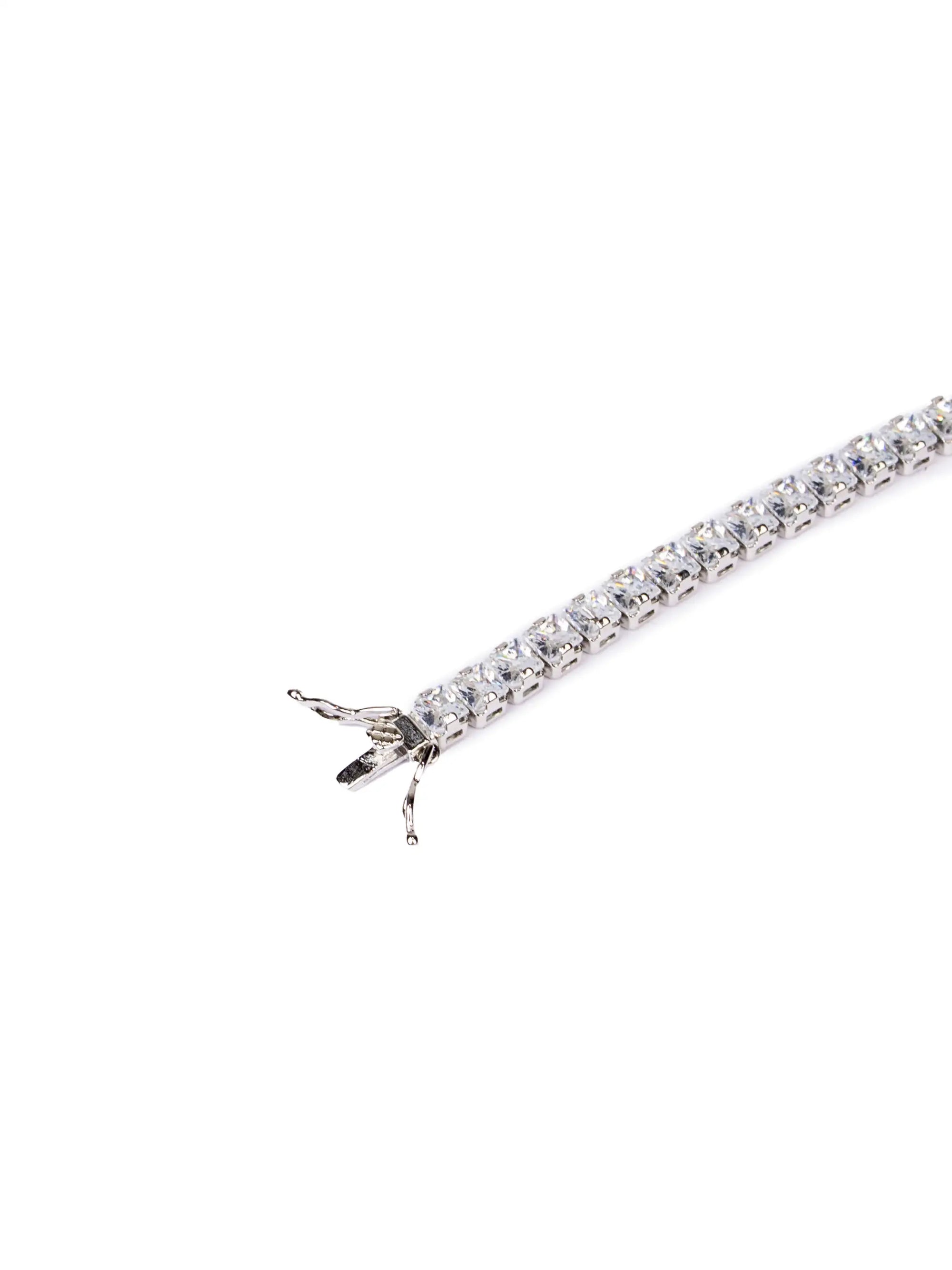 Diamond bracelet on a white background