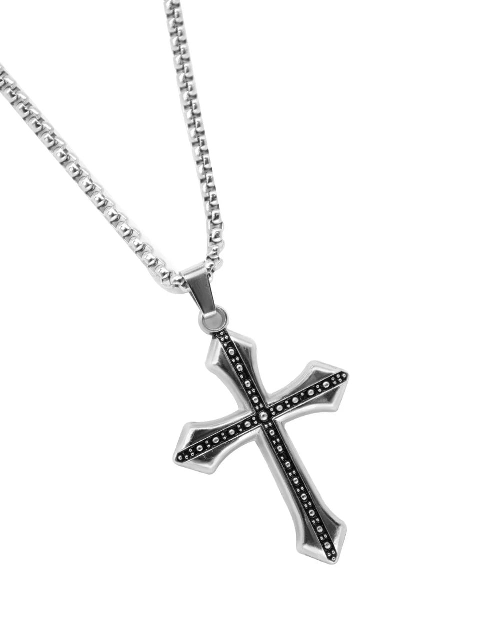 silver cross pendent stawp
